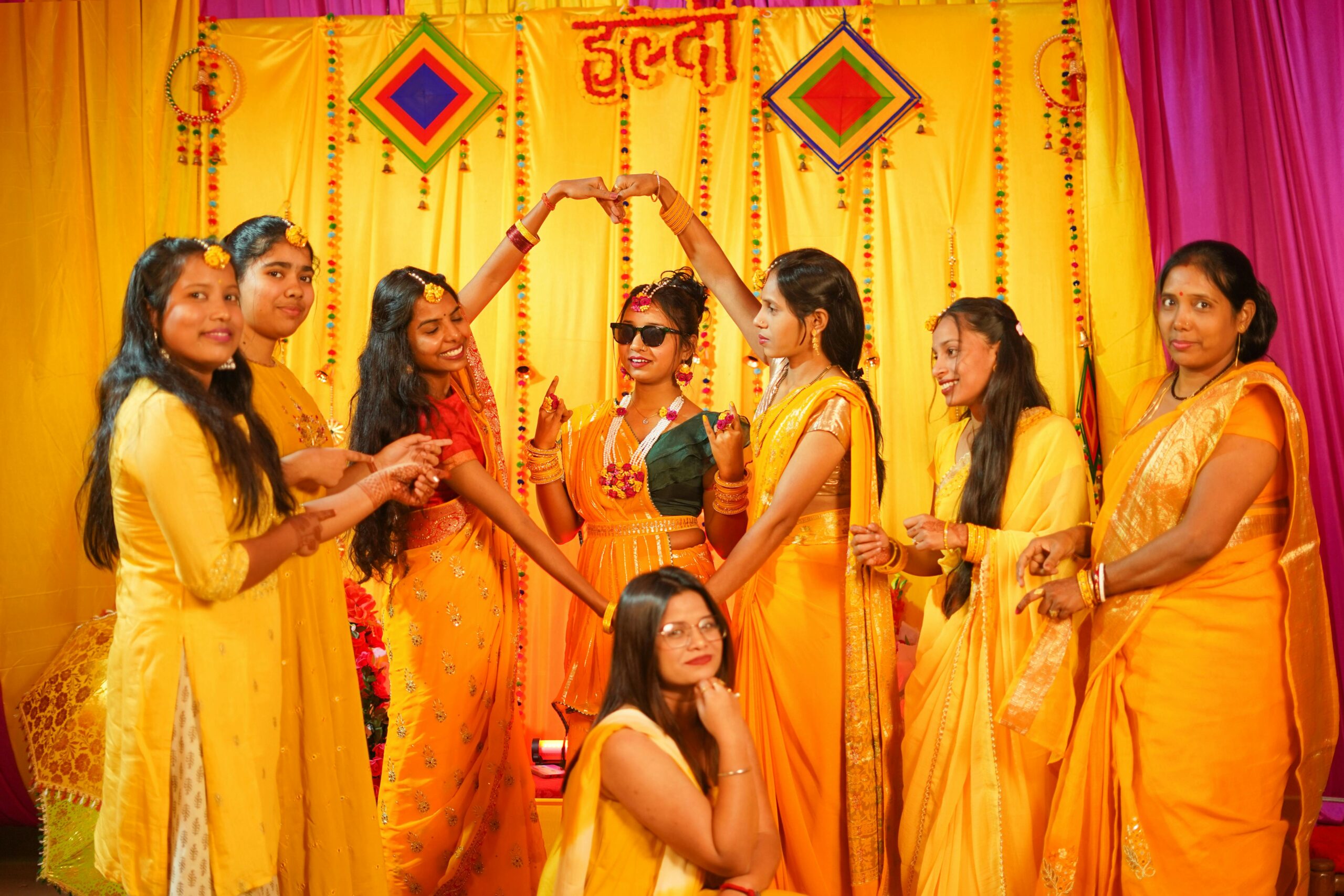 Haldi decoration & celebration
