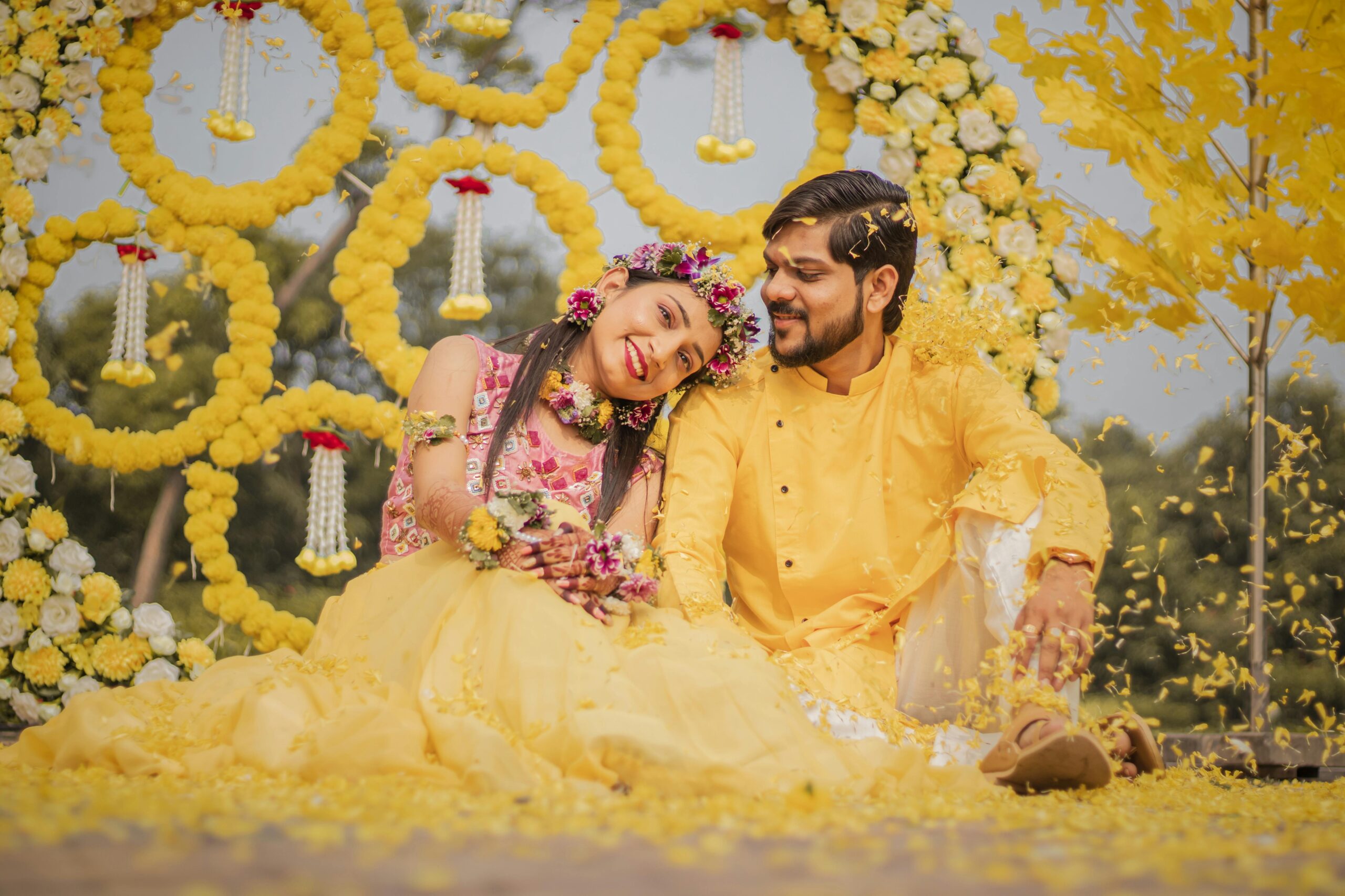 Haldi decoration & celebration