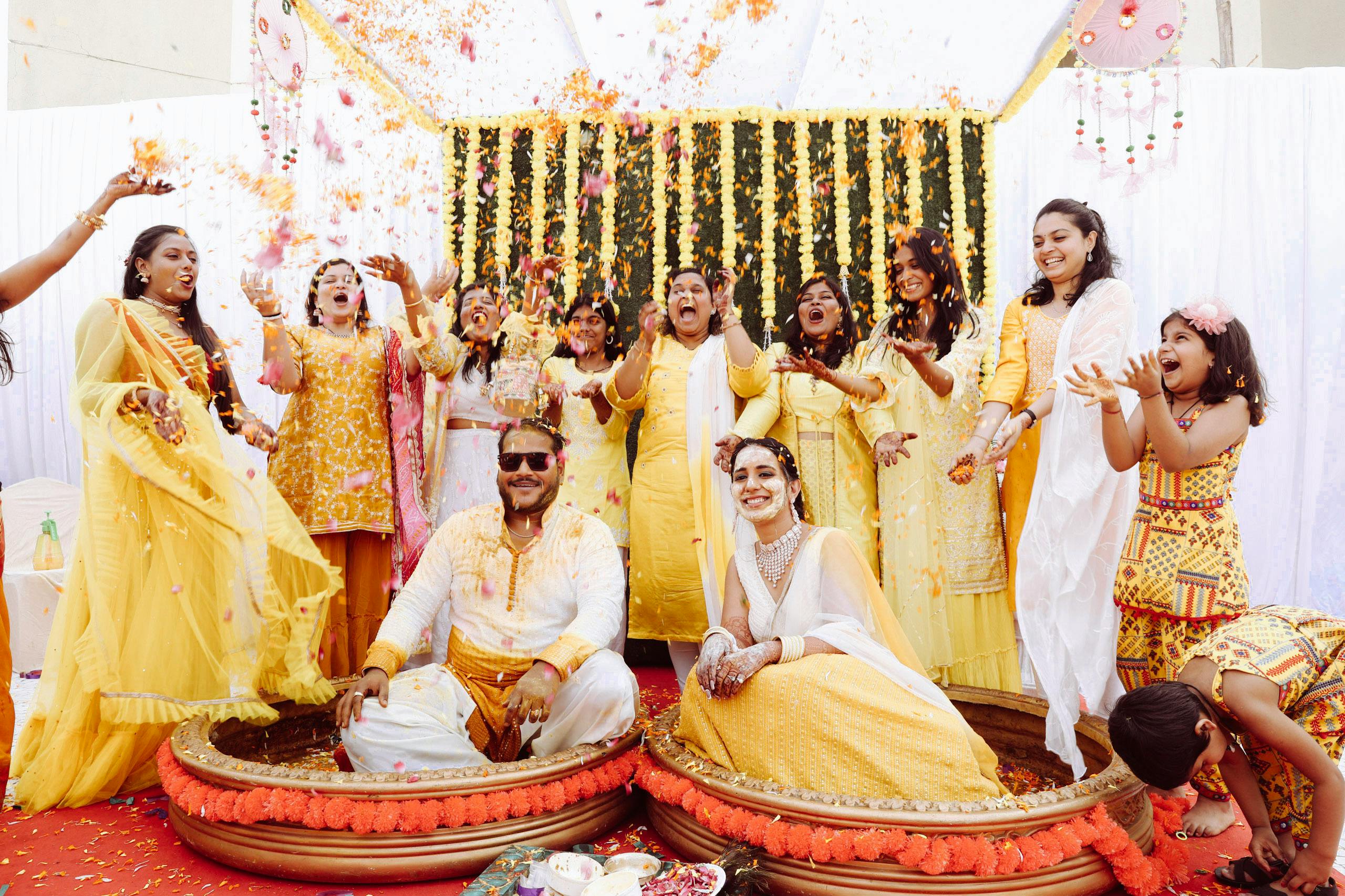 Haldi decoration & celebration